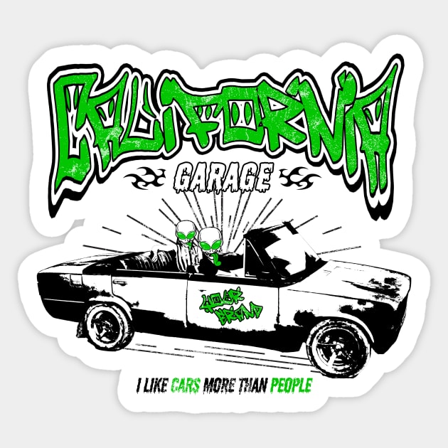 California Garage Sticker by Riczdodo